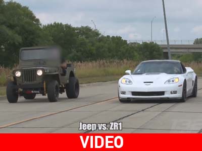 Jeep Willis vs Corvette: Ποιο θα κερδίσει;